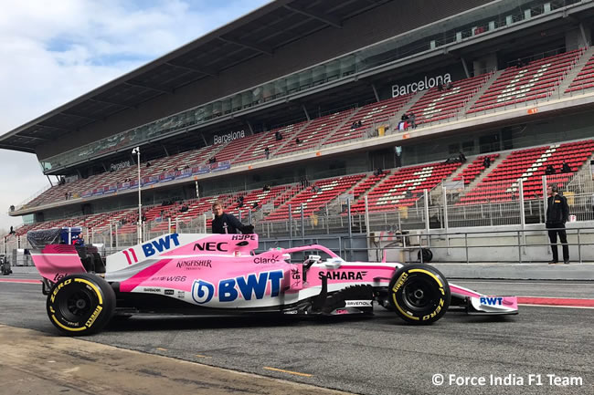 Test Barcelona 1 - Día 4 - Force India - Sergio Pérez