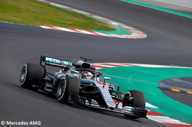 Test Barcelona 1 - Día 4 - Mercedes - Lewis Hamilton