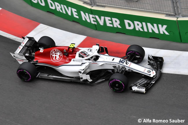 Charles Leclerc - Sauber - Clasificación - GP - Azerbaiyán, Bakú 2018