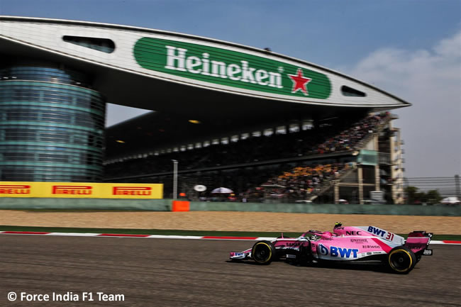 Esteban Ocon - Force India - GP China 2018 - Carrera - Domingo -