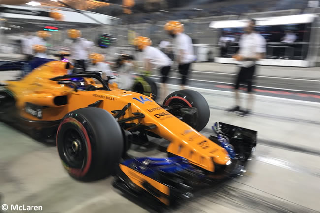 Fernando Alonso - McLaren - GP Bahréin - Viernes - 2018