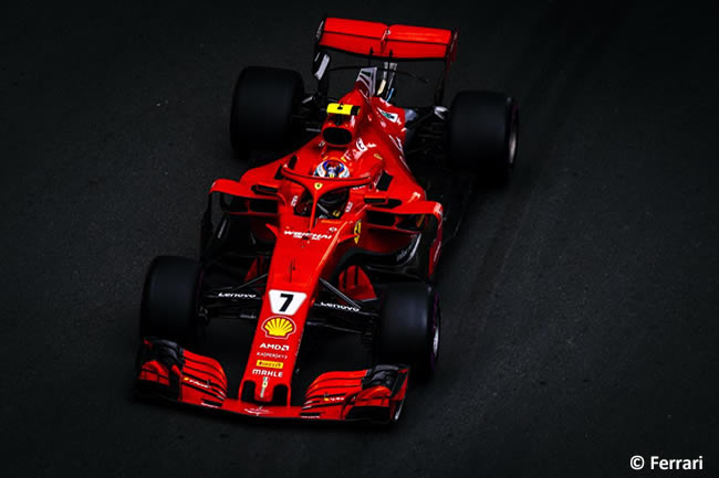 Kimi Raikkonen - Scuderia Ferrari - Carrera - GP - Azerbaiyán, Bakú 2018