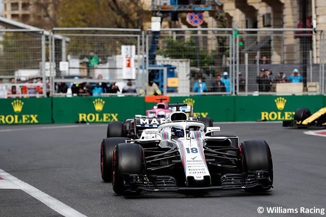 Lance Stroll - Williams - Carrera - GP - Azerbaiyán, Bakú 2018