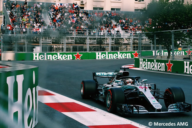 Lewis Hamilton - Mercedes AMG - Clasificación - GP - Azerbaiyán, Bakú 2018
