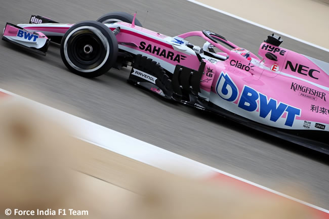 Sergio Pérez - Force India - GP Bahréin - Viernes - 2018