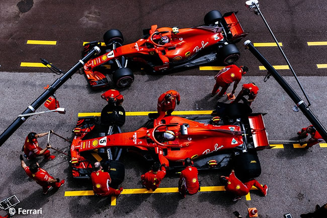 Sebastian Vettel - Kimi Raikkonen - Scuderia Ferrari - GP Mónaco - 2018