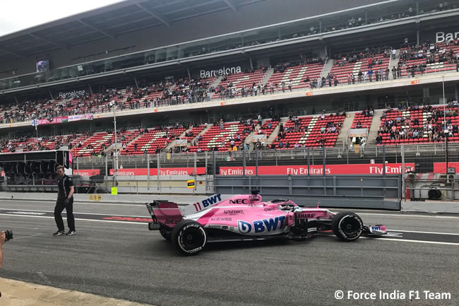 Sergio Pérez - Force India - Clasificación - GP - España 2018