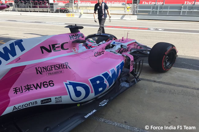 Sergio Pérez - Force India - Entrenamientos - Viernes - GP - España 2018