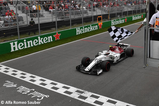 Charles Leclerc - Alfa Romeo Sauber - Carrera GP - Canadá 2018