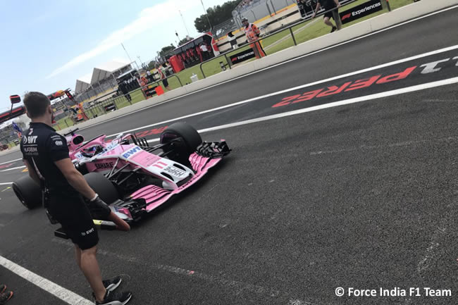 Sergio Pérez - Force India - F1 - Clasificación GP - Francia 2018