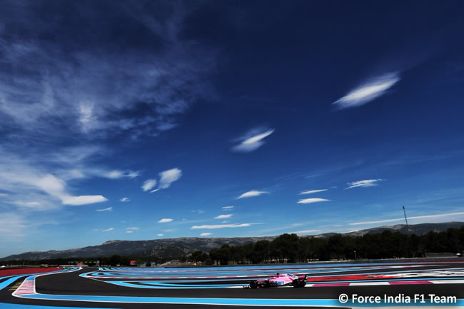 Sergio Pérez - Force India - Carrera GP - Francia 2018