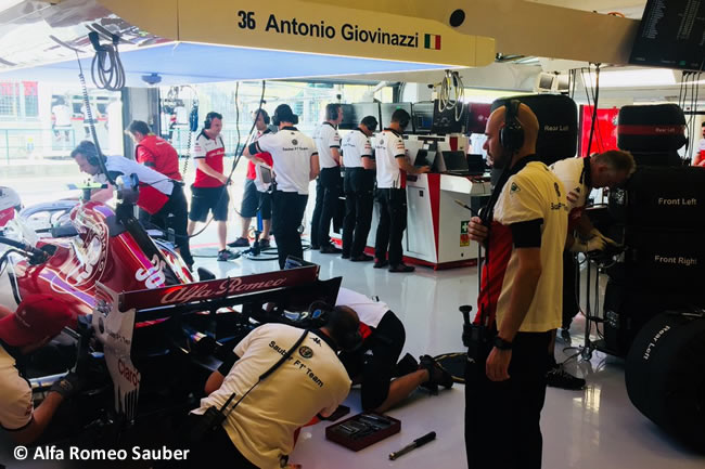 Antonio Giovinazzi - Alfa Romeo Sauber - Entrenamientos GP Hungría 2018