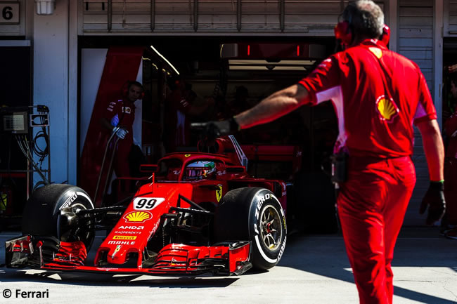 Antonio Giovinazzi - Scuderia Ferrari - Test Temporada Hungría 2018 - Día 1