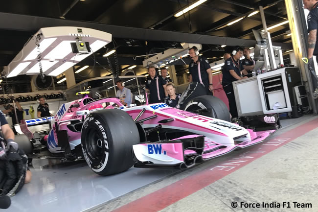 Esteban Ocon - Force India - GP Gran Bretaña 2018 - Entrenamientos