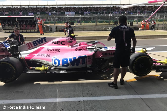 Esteban Ocon - Force India - GP Gran Bretaña 2018 - Clasificación
