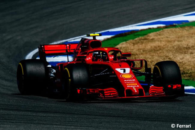 Kimi Raikkonen - Scuderia Ferrari - Entrenamientos - GP Alemania Hockenheim 2018