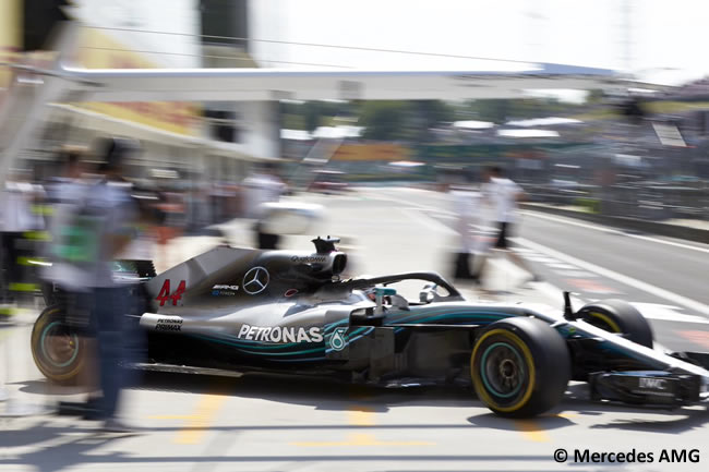 Lewis Hamilton - Mercedes AMG - Entrenamientos GP Hungría 2018