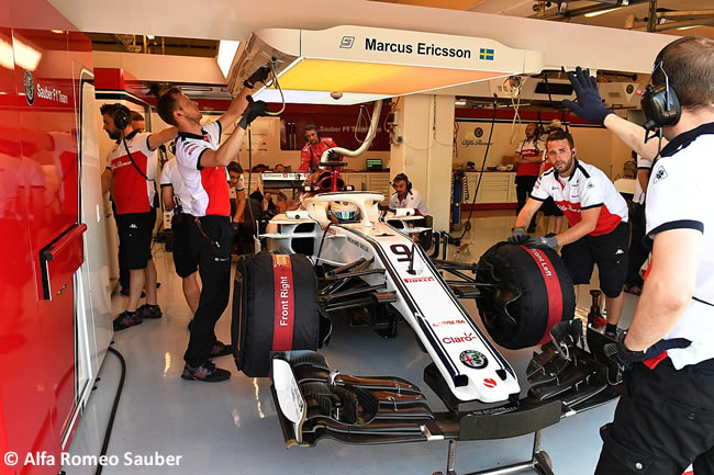 Marcus Ericsson - Sauber - Test Temporada Hungría 2018 - Día 1