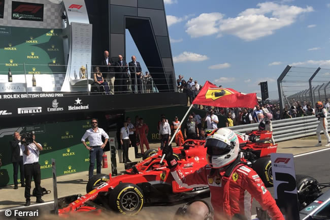 Sebastian Vettel - Scuderia Ferrari - GP Gran Bretaña 2018 - Carrera