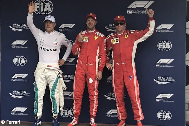 Sebastian Vettel - Valtteri Bottas - Kimi Raikkonen - Scuderia Ferrari - Clasificación - GP Alemania Hockenheim 2018