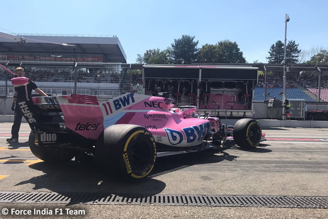 Sergio Pérez - Force India - Entrenamientos - GP Alemania Hockenheim 2018