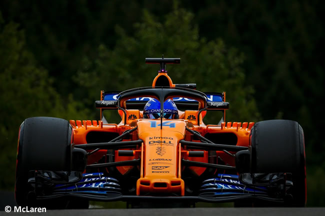 Fernando Alonso - McLaren - Entrenamientos Gran Premio Bélgica 2018