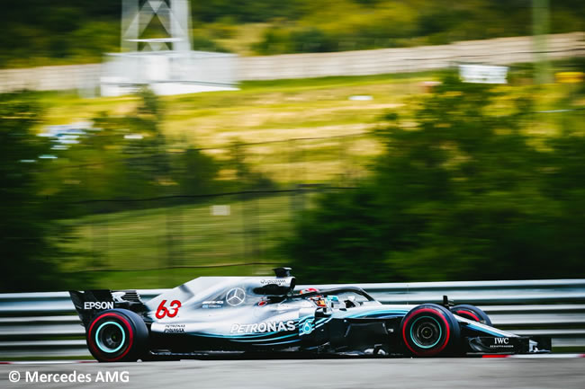 George Russell - Mercedes - Test Temporada Hungría 2018 - Día 2