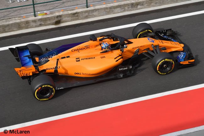 Lando Norris - McLaren - Test Temporada Hungría 2018 - Día 2