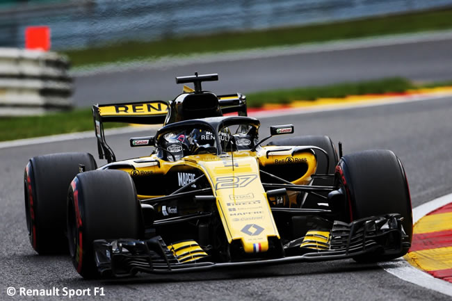 Nico Hulkenberg - Renault - Entrenamientos Gran Premio Bélgica 2018