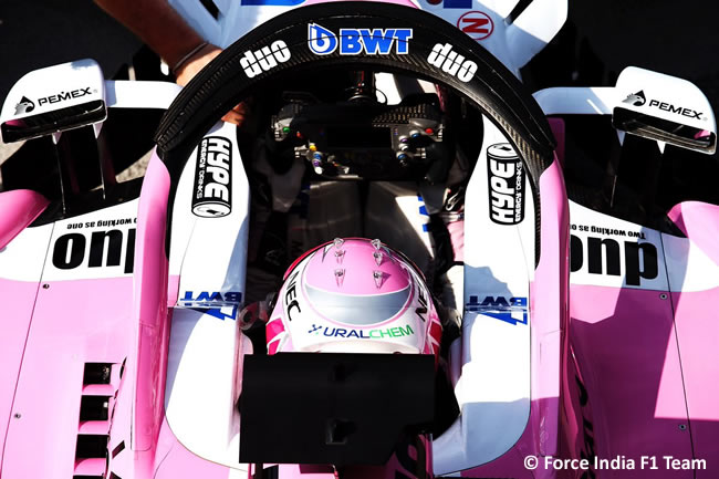 Nikita Mazepin - Force India - Test Temporada Hungría 2018 - Día 2