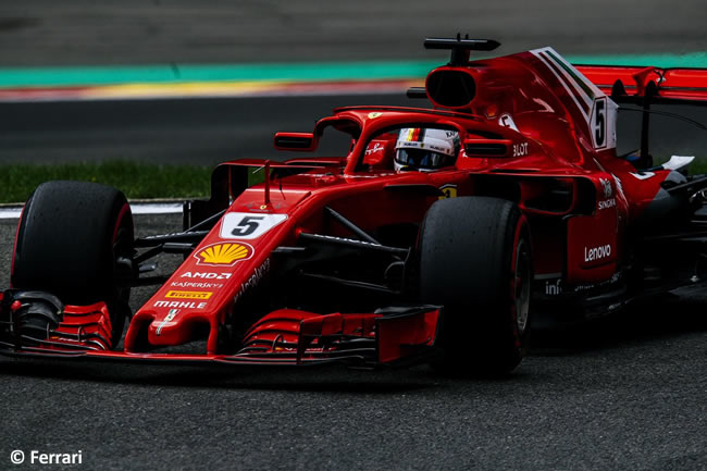 Sebastian Vettel - Scuderia Ferrari - Entrenamientos Gran Premio Bélgica 2018