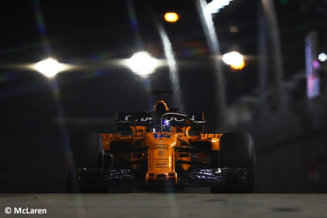 Fernando Alonso - McLaren - Carrera GP Singapur 2018