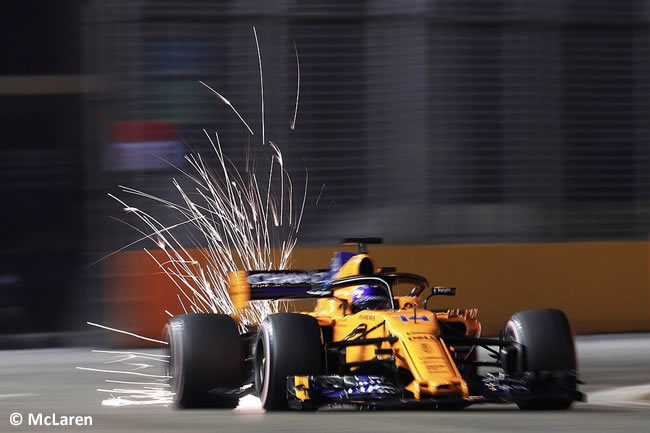 Fernando Alonso - McLaren - Clasificación GP Singapur 2018