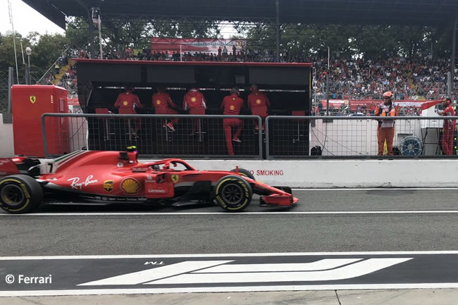 Kimi Raikkonen - Scuderia Ferrari - Entrenamientos Gran Premio Italia 2018