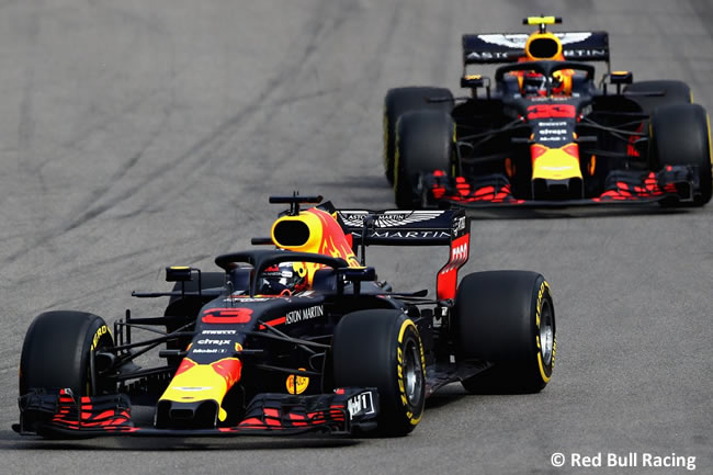 Max Verstappen - Daniel Ricciardo - Red Bull Racing - Carrera GP Rusia 2018