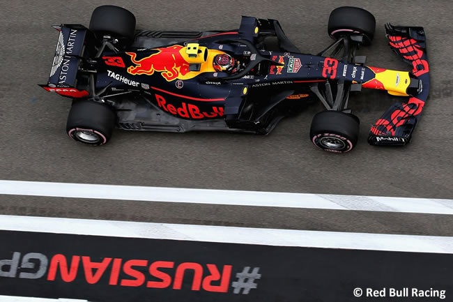 Max Verstappen - Red Bull - Entrenamientos Rusia 2018