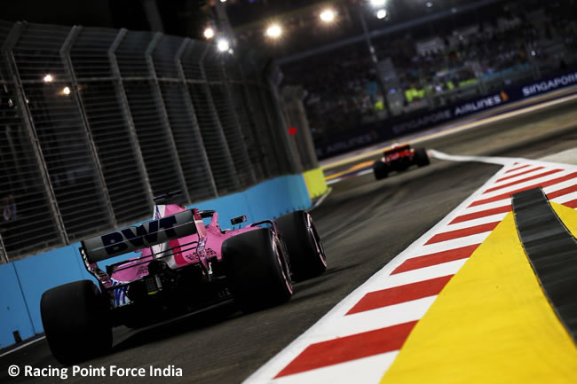 Racing Point Force India - Clasificación GP Singapur 2018