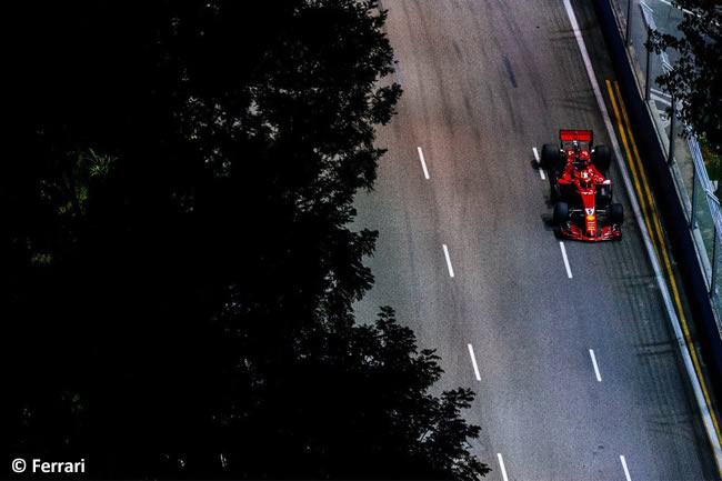 Sebastian Vettel - Scuderia Ferrari - Carrera GP Singapur 2018