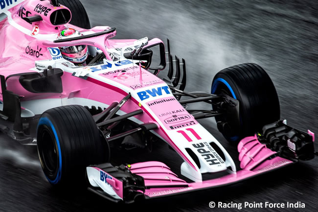 Sergio Pérez Force India Entrenamientos Gran Premio Italia 2018