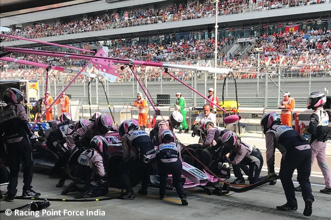 Segio Pérez - Force India - Carrera GP Rusia 2018