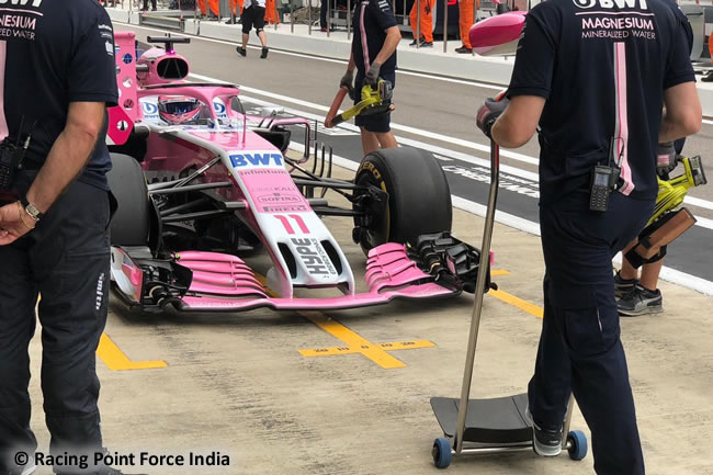 Sergio Pérez - Force India - Entrenamientos Rusia 2018
