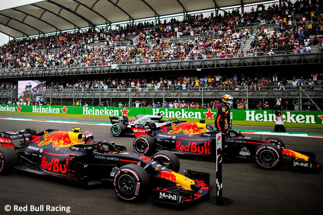 Daniel Ricciardo - Max Verstappen Red Bull Racing - Clasificación - GP México AHR - 2018