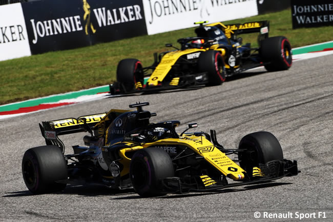 Nico Hulkenberg - Renault - Carlos Sainz - Carrera GP Estados Unidos 2018 -