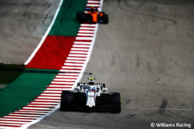 Sergey Sirotkin - Williams - Carlos Sainz - Carrera GP Estados Unidos 2018 -