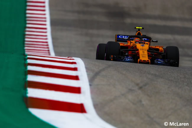 Stoffel Vandoorne - McLaren - Clasificación - GP Estados Unidos - Austin - 2018 - COTA