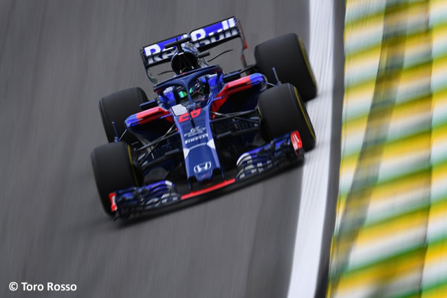 Brendon Hartley - Toro Rosso - Entrenamientos Gran Premio de Brasil 2018 - Interlagos