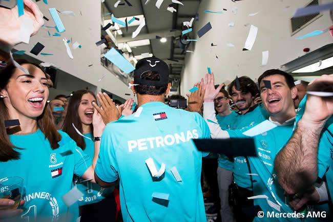 Celebración Mercedes AMG 2018 - Sedes - Ganador Campeonato