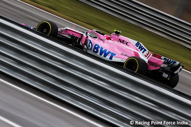 Esteban Ocon - Racing Point Foce India - Entrenamientos Gran Premio de Brasil 2018 - Interlagos