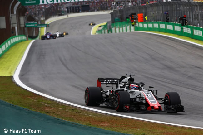 Romain Grosjean - Haas - GP Brasil 2018 - Carrera