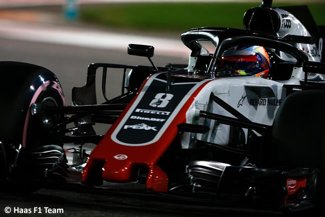 Romain Grosjean - Haas F 1 - Clasificación - GP Abu Dhabi 2018